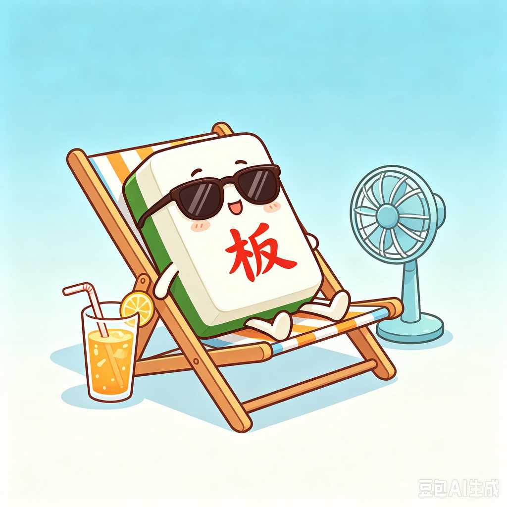 unique text mahjong tiles design